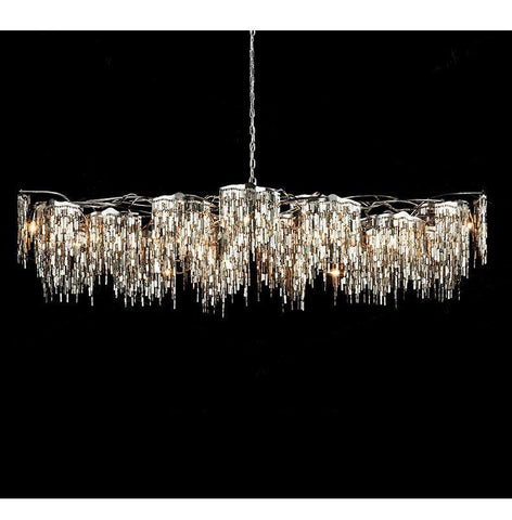 Postmodern Luxury Crystal Stainless Steel Chandelier - Galastellar Postmodern Luxury Crystal Stainless Steel Chandelier - Galastellar