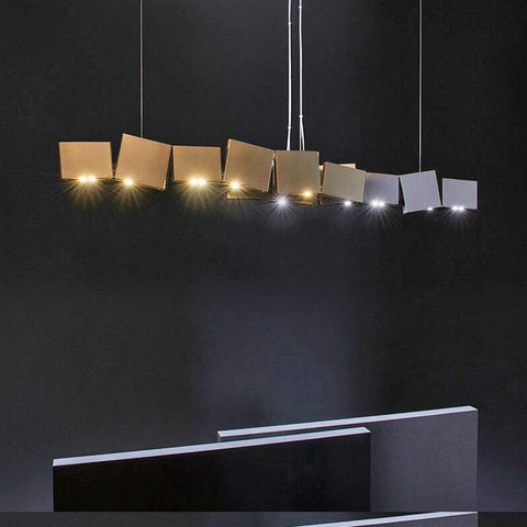Postmodern Novelty Iron Box Chandelier - Galastellar Postmodern Novelty Iron Box Chandelier - Galastellar