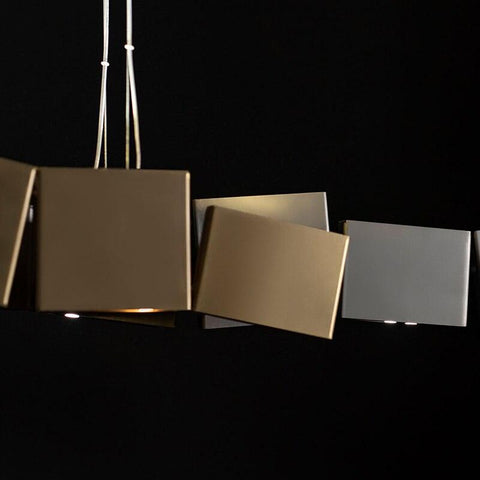 Postmodern Novelty Iron Box Chandelier - Galastellar Postmodern Novelty Iron Box Chandelier - Galastellar