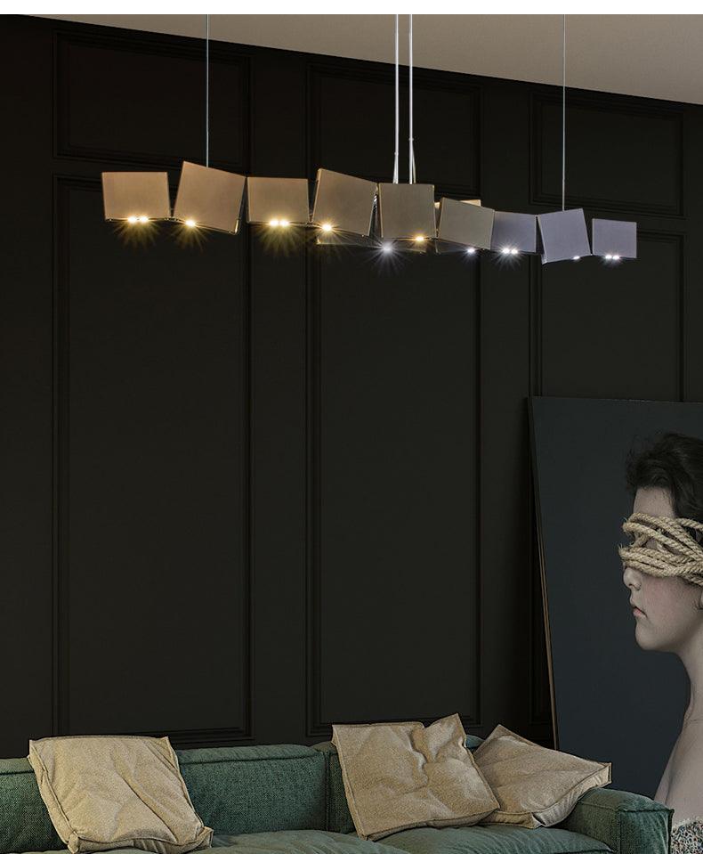 Postmodern Novelty Iron Box Chandelier - Galastellar