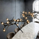 Postmodern Retro Black Chandelier - Galastellar