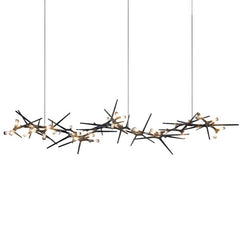 Postmodern Retro Black Chandelier - Galastellar