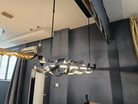 Postmodern Simple LED Black Chandelier - Galastellar Postmodern Simple LED Black Chandelier - Galastellar