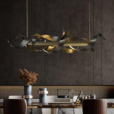 Postmodern Simple LED Black Chandelier - Galastellar