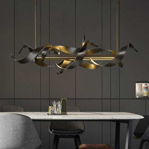 Postmodern Simple LED Black Chandelier - Galastellar Postmodern Simple LED Black Chandelier - Galastellar