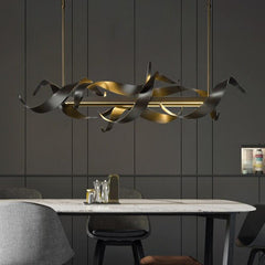 Postmodern Simple LED Black Chandelier - Galastellar