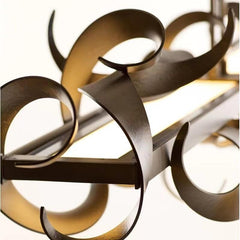 Postmodern Simple LED Black Chandelier - Galastellar