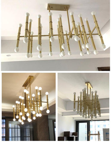 Postmodern Simple Lobby LED Chandelier - Galastellar Postmodern Simple Lobby LED Chandelier - Galastellar