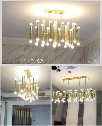 Postmodern Simple Lobby LED Chandelier - Galastellar Postmodern Simple Lobby LED Chandelier - Galastellar