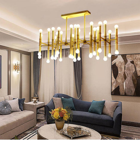 Postmodern Simple Lobby LED Chandelier - Galastellar Postmodern Simple Lobby LED Chandelier - Galastellar
