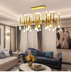 Postmodern Simple Lobby LED Chandelier - Galastellar