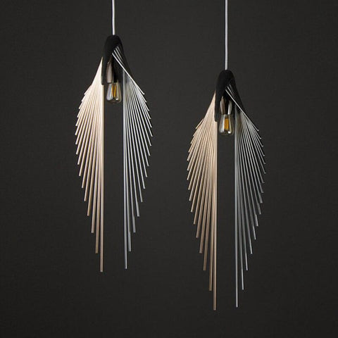 Retro Iron Bird's wing Pendant Light - Galastellar Retro Iron Bird's wing Pendant Light - Galastellar