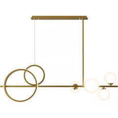 Simple Copper Creative Decorative Glass Ball Pendant Lamp - Galastellar