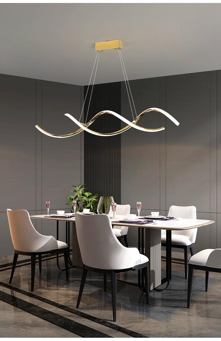 Simple Stainless Steel Long Hanging Lights - Galastellar