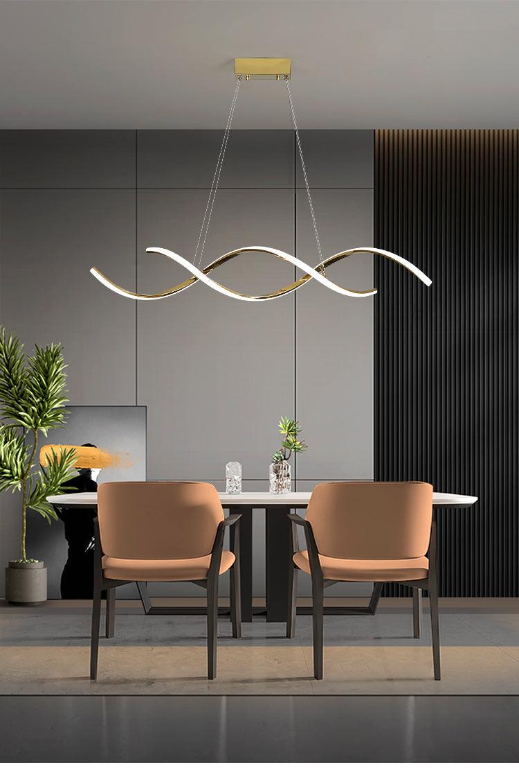 Simple Stainless Steel Long Hanging Lights - Galastellar