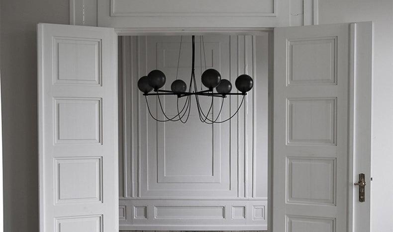 Smoky Villa Gray Glass Chandelier - Galastellar