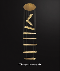 Sadr Spiral Crystal Bar Chandelier
