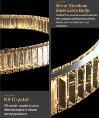 Alnair Tiered Crystal Ring Chandelier