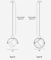 Caroli Orbit Crystal Pendant Lamp