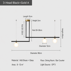 Dubhe Offset Globe Pendant Lamp