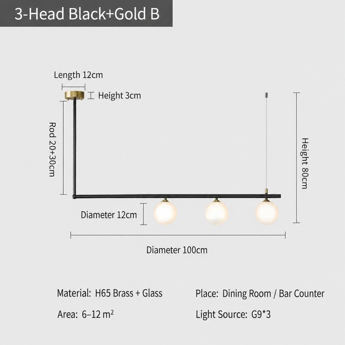 Dubhe Offset Globe Pendant Lamp