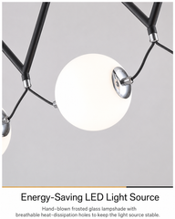 Seginus Accordion Globe Chandelier