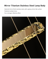 Sadr Spiral Crystal Bar Chandelier