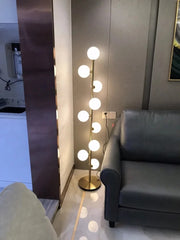 Glass Ball Standing Lamp