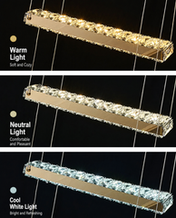 Sadr Spiral Crystal Bar Chandelier
