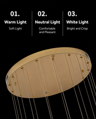 Sadr Spiral Crystal Bar Chandelier