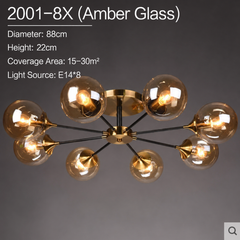 Mahasim Glass Globe Chandelier