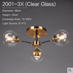 Mahasim Glass Globe Chandelier