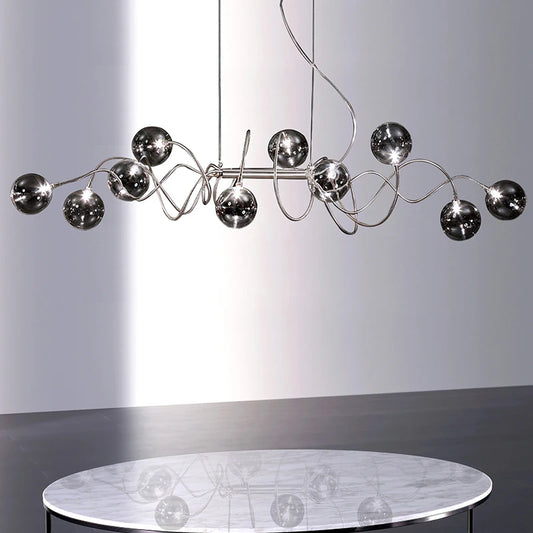 Sadalbari Flowing Globe Chandelier