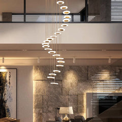 Denebola Spiral Disc Chandelier