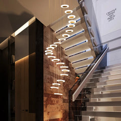 Denebola Spiral Disc Chandelier