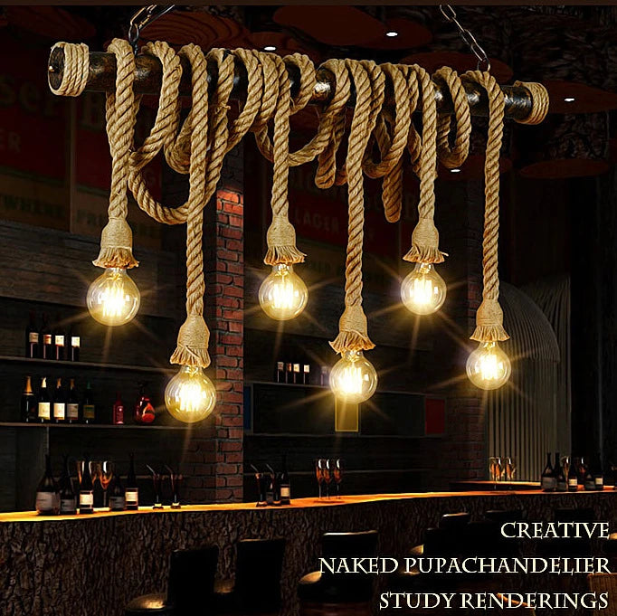 Muscida Looped Rope Chandelier