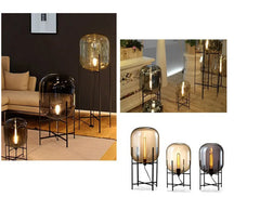 Minkar Glass Dome Floor Lamp