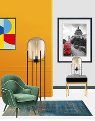Minkar Glass Dome Floor Lamp