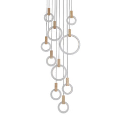 Regor Wood Accent Ring Chandelier
