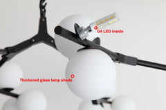 Hamal Canopy Globe Chandelier