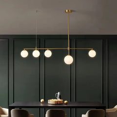 Hamal Linear Drop Globe Pendant Lamp