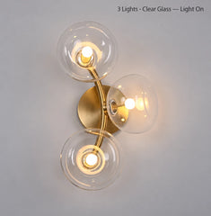 Hamal Globe Branch Wall Lamp
