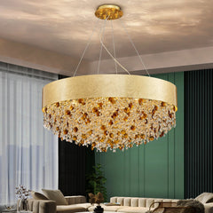 Alpherg Crystal Bead Band Chandelier
