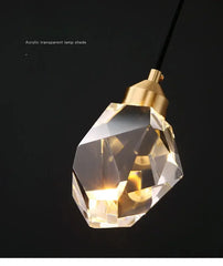 Acrux Faceted Crystal Cascade Chandelier
