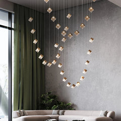 Acamar Glass Cube Chandelier