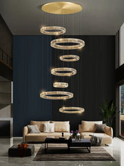 Alnair Tiered Crystal Ring Chandelier