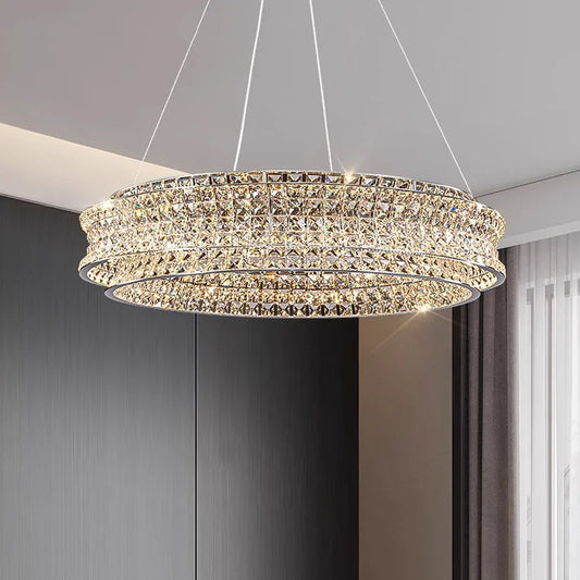Alnair Crystal Halo Chandelier