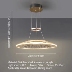 Alcyone Mesh Ring Chandelier