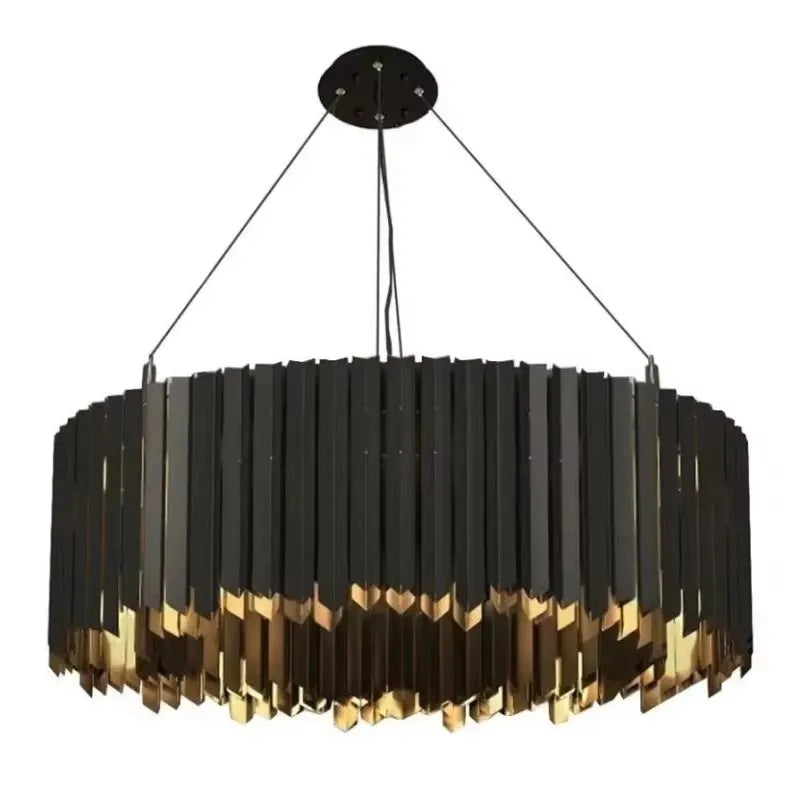 Mensae Ribbed Metal Chandelier