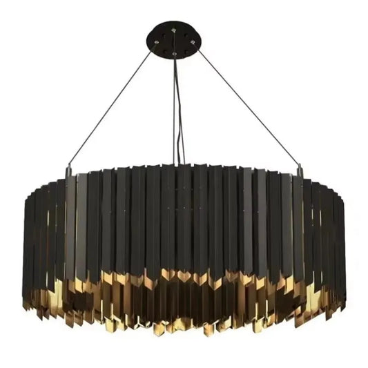 Mensae Ribbed Metal Chandelier